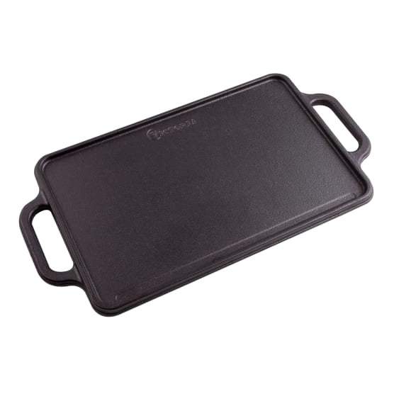 Victoria Enamelled Cast Iron Reversible Griddle, 32cm