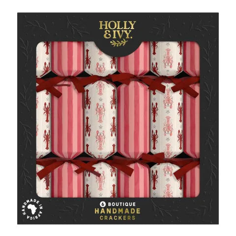 Holly & Ivy Boutique Exclusive Blue Lemon Crackers, Pack of 6