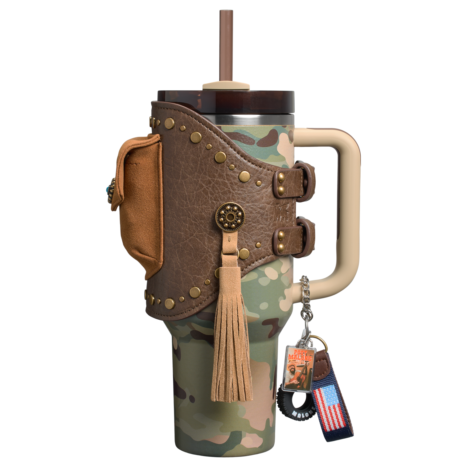 The Post Malone x Stanley Quencher® H2.0 FlowState™ Tumbler with Quencher® Pouch Belt | 40 OZ