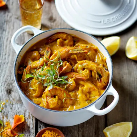 Le Creuset Signature 3.3 Litre Round Cast Iron Casserole, 22cm (Brioche)