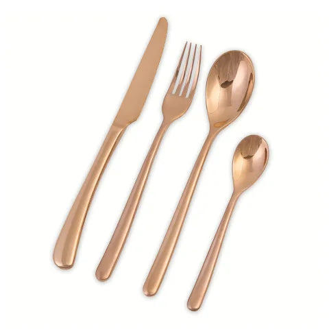Nicolson Russell Private Collection Buddha Rose Gold Cutlery Set, 16-Piece