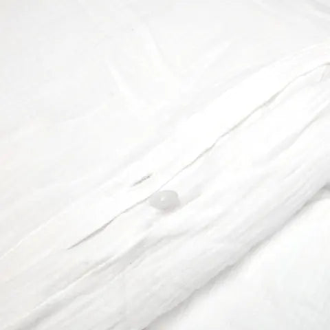 Thread Office White Muslin Cotton Duvet Cover Set